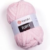 Пряжа Yarnart FLUFFY 714 св.розовый (3 мотка)