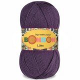 Пряжа Nako BONBON LUKS 98312 баклажан (5 мотков)