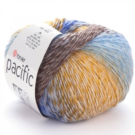 Пряжа Yarnart PACIFIC 309 джинс/желтый (1 моток)