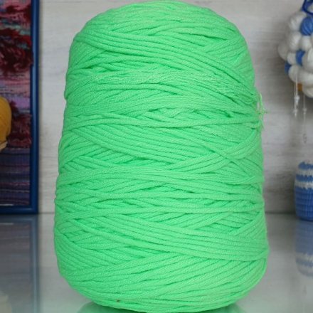 Пряжа M&amp;h SOLOVEY 86 зеленый неон (1 моток)