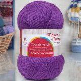 Пряжа Троицкая ПОДМОСКОВНАЯ 567 т.фиалка (10 мотков)
