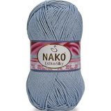 Пряжа Nako ESTIVA SILKY 12408 джинс (5 мотков)