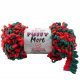 Пряжа Alize PUFFY MORE 6292 зеленый/красный (2 мотка)