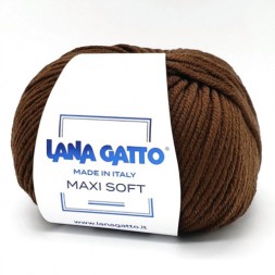Пряжа Lana Gatto MAXI SOFT 10040 коричневый