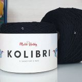 Пряжа M&amp;h KOLIBRI 006 черный (2 мотка)