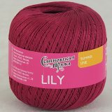 Пряжа Семеновская ЛИЛИЯ 77 вишня (5 мотков)
