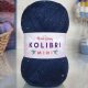 Пряжа M&amp;h KOLIBRI MINI 008 т.синий с золотом (2 мотка)