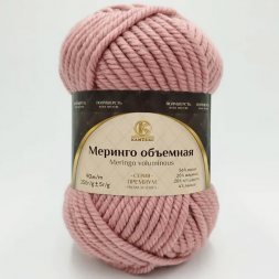 Пряжа Камтекс МЕРИНГО ОБЪЕМНАЯ 067 пудра (4 мотка)