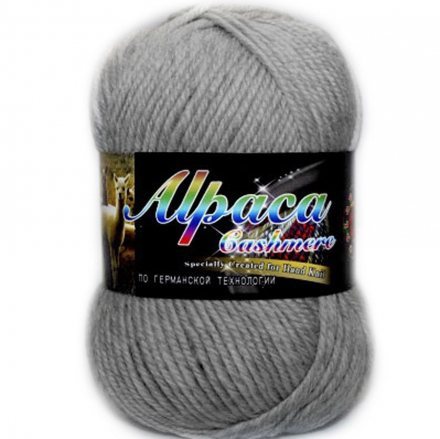 Пряжа Color City АЛЬПАКА КАШЕМИР 29606 серый (10 мотков)