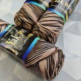 Пряжа Color City ЯК ВУЛ 4967 черн/какао/беж (5 мотков)