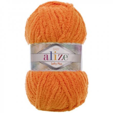 Пряжа Alize SOFTY PLUS 06 оранжевый (5 мотков)