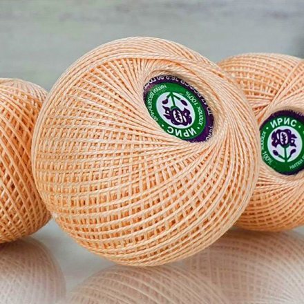 Пряжа ПНК им.Кирова ИРИС 25 0602 персик (6 мотков)