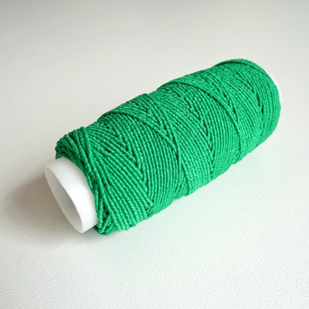 Нить-резинка для вязания зеленая
