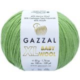 Пряжа Gazzal BABY WOOL XL 838 аспарагус (5 мотков)