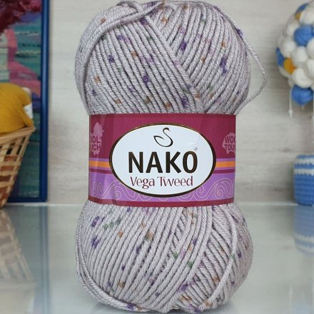 Пряжа Nako VEGA TWEED 31749 черничный (5 мотков)