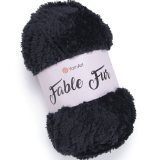 Пряжа Yarnart FABLE FUR 988 черный (5 мотков)
