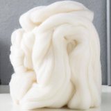 Тонкая шерсть для валяния 01 отбелка 100гр