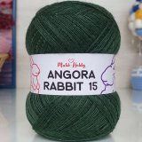 Пряжа M&amp;h ANGORA RABBIT 15 041 зеленый (5 мотков)