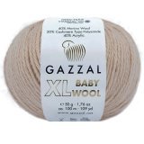 Пряжа Gazzal BABY WOOL XL 839 песочный (5 мотков)