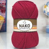 Пряжа Nako SUPERLAMBS SPECIAL 3630 вишневый (5 мотков)