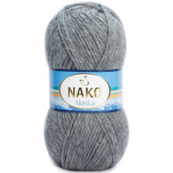 Пряжа Nako ALASKA 194 серый меланж