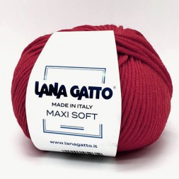 Пряжа Lana Gatto MAXI SOFT 10095 красный