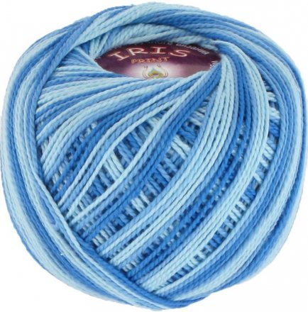 Пряжа Vita cotton IRIS PRINT 2204 синий
