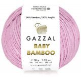 Пряжа Gazzal BABY BAMBOO 95217 розовый (10 мотков)