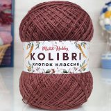 Пряжа M&amp;h KOLIBRI ХЛОПОК КЛАССИК 061 терракот (2 мотка)