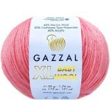 Пряжа Gazzal BABY WOOL XL 831 яр.розовый (5 мотков)