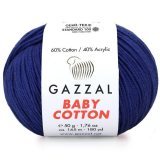 Пряжа Gazzal BABY COTTON 3438 т.синий (5 мотков)