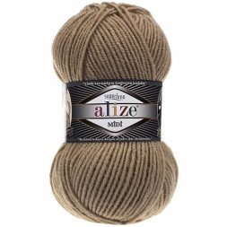 Пряжа Alize SUPERLANA MIDI 466 т.бежевый (5 мотков)