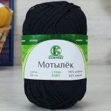 Пряжа Камтекс МОТЫЛЕК 003 черный (5 мотков)