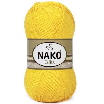 Пряжа Nako CALICO 4285 желтый