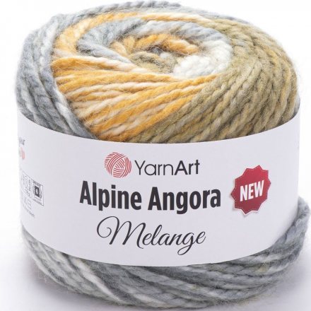 Пряжа Yarnart ALPINE ANGORA MELANGE 6403 принт (3 мотка)
