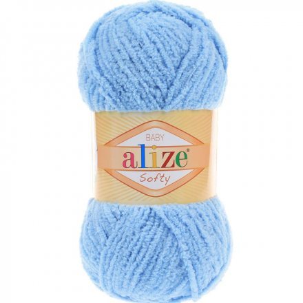 Пряжа Alize SOFTY 40 голубой (5 мотков)