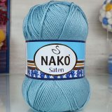 Пряжа Nako SATEN 100 10482 п.бирюза (5 мотков)