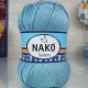 Пряжа Nako SATEN 100 10482 п.бирюза (5 мотков)