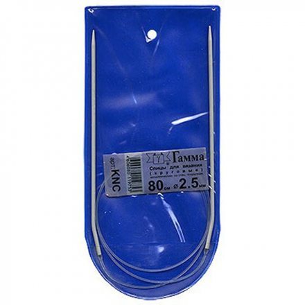 Спицы круговые Gamma 80 см, № 2.5