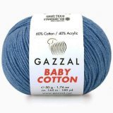 Пряжа Gazzal BABY COTTON 3431 джинс (5 мотков)