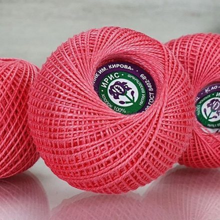 Пряжа ПНК им.Кирова ИРИС 20 1012 азалия (4 мотка)