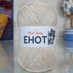 Пряжа M&amp;h ЕНОТ 409 св.натуральный (5 мотков)