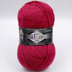 Пряжа Alize SUPERLANA MIDI 798 яр.мальва (5 мотков)