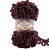 Пряжа Alize PUFFY FINE 993 бордо (5 мотков)