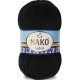 Пряжа Nako SATEN 100 217 черный (5 мотков)