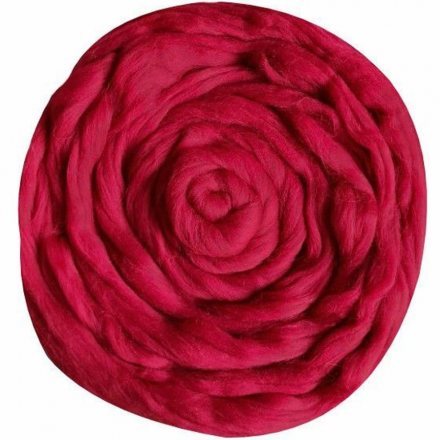 Полутонкая шерсть для валяния 175 винный