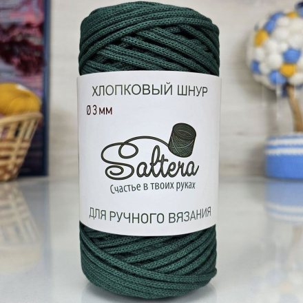 Шнур хлопковый Saltera 223 болотный (1 моток)