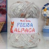 Пряжа M&amp;h ФИЕРА АЛЬПАКА 006 молочный/бежевый (5 мотков)