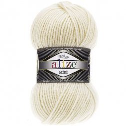Пряжа Alize SUPERLANA MIDI 599 слон.кость (5 мотков)