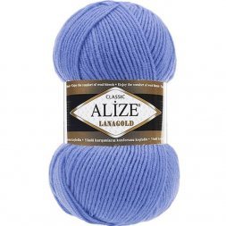 Пряжа Alize LANAGOLD 40 голубой (5 мотков)